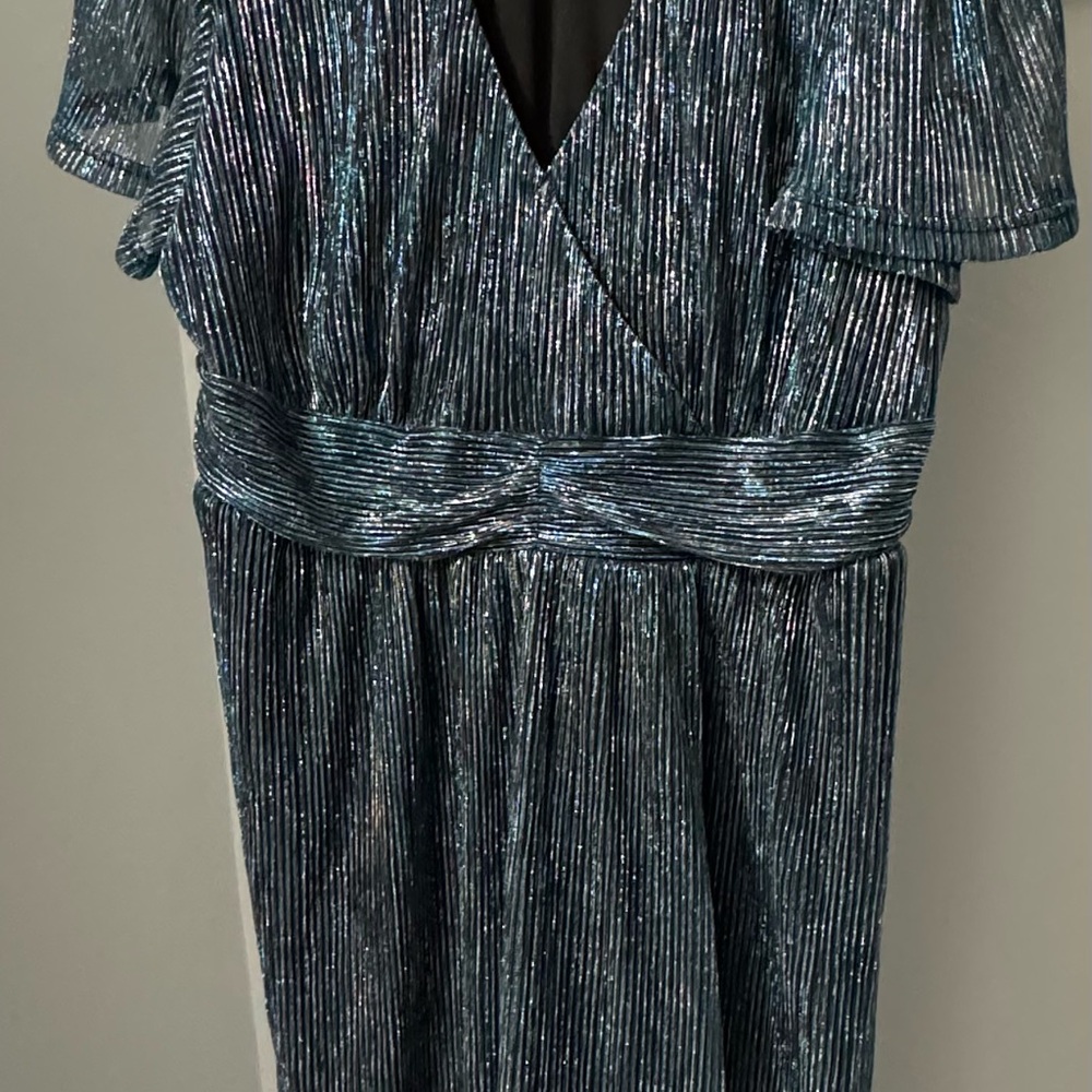 BloomChic Teal Midi Dress - Picture 8 of 9